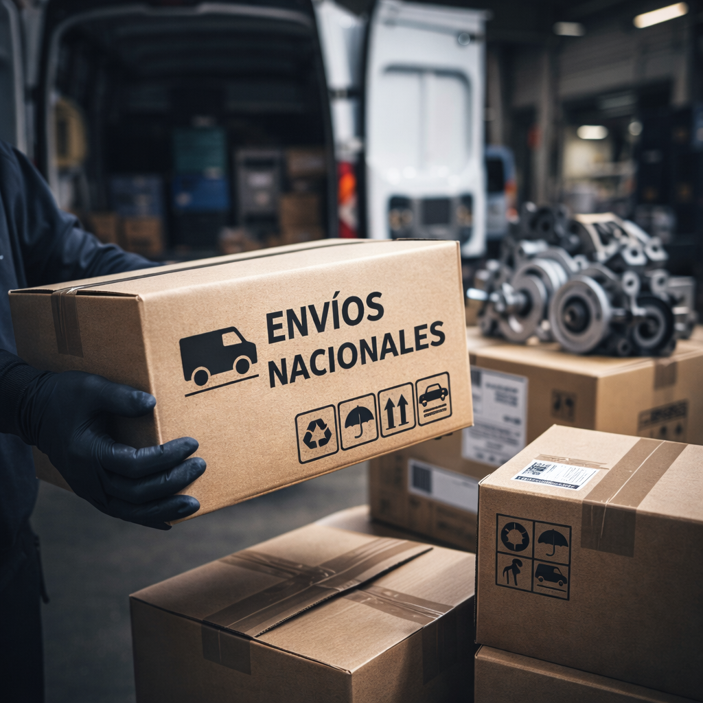 Envíos de autopartes a nivel nacional